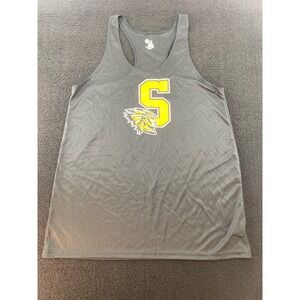 Badger Sport Ladies S Indian Chief Graphic Tank Top Athletic Performance Black L